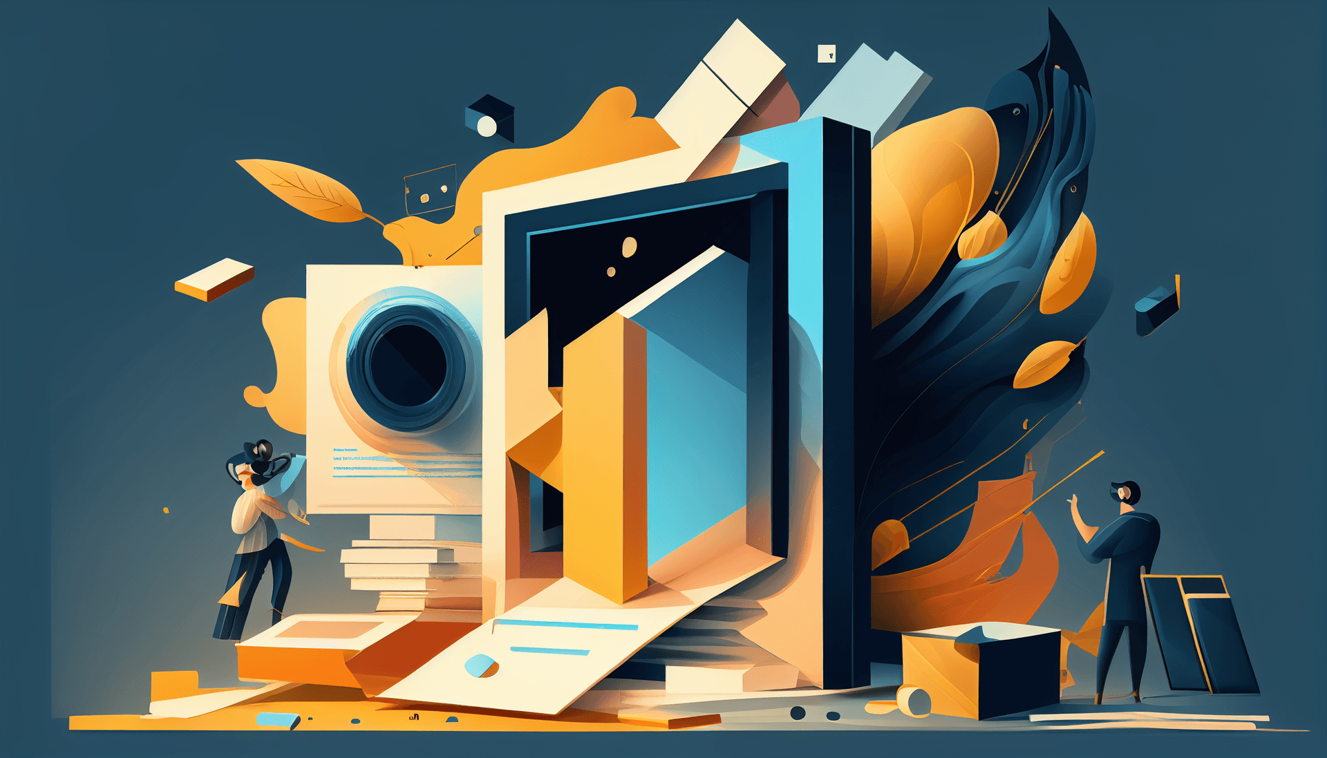 Build a website Illustration